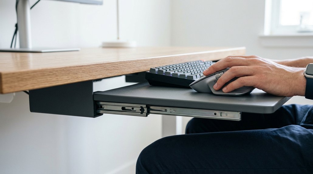ergonomic keyboard height positioning