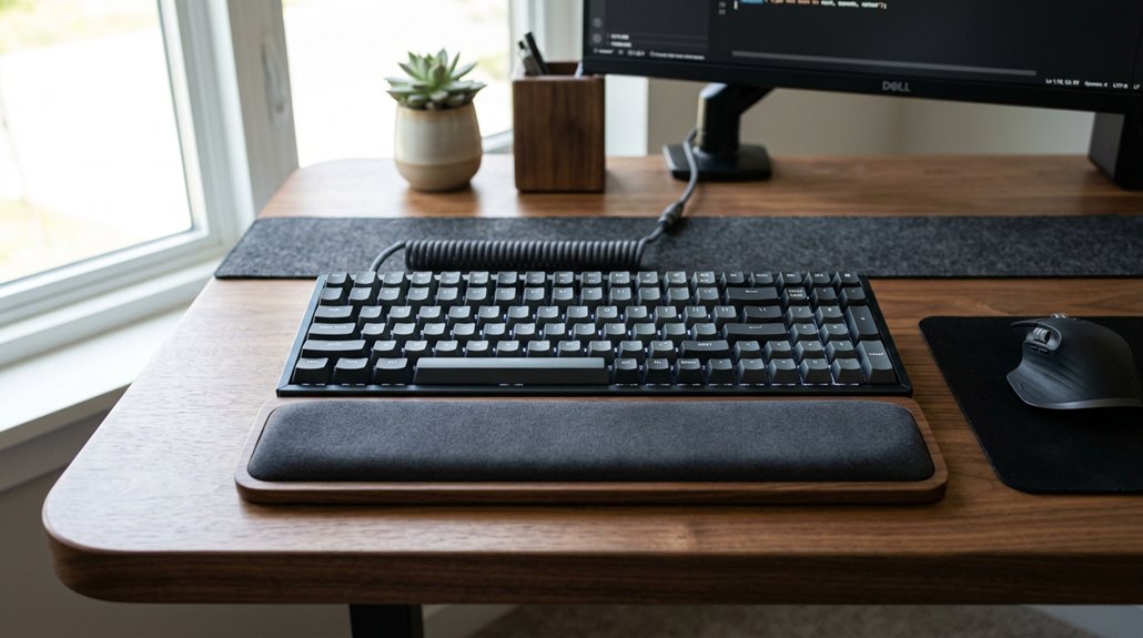 ergonomic keyboard positioning benefits