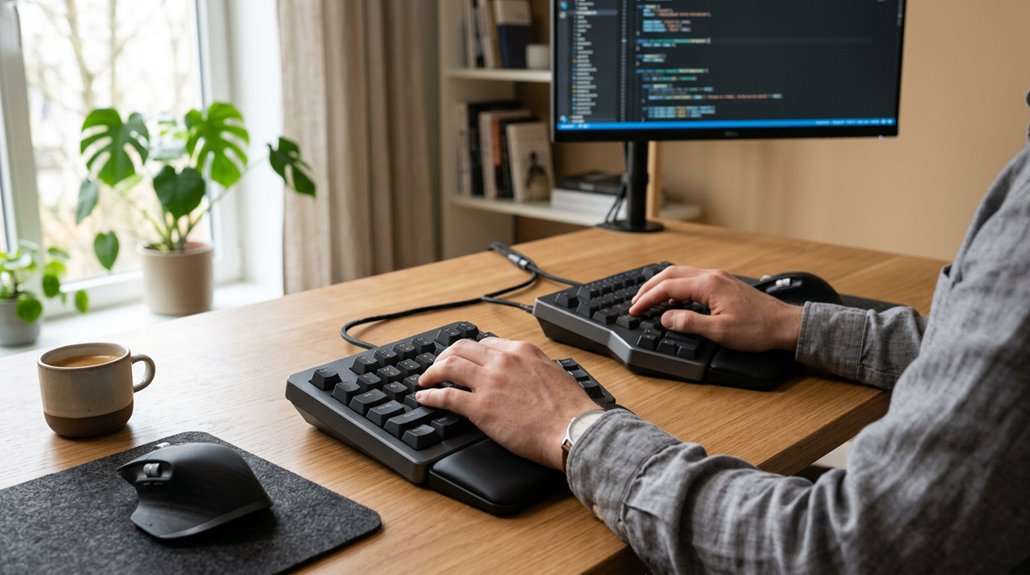 ergonomic keyboard posture alignment