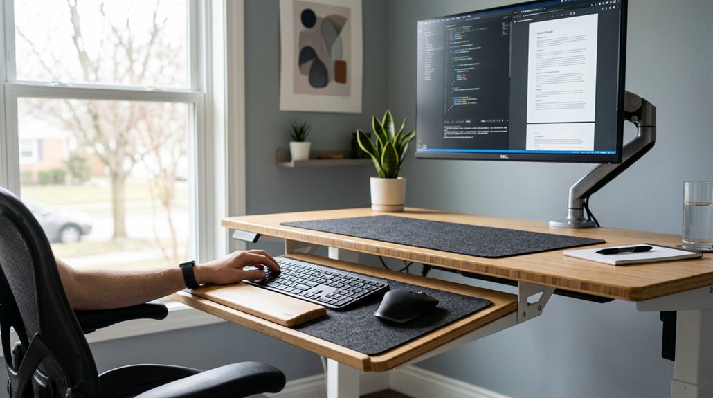 ergonomic keyboard tray height