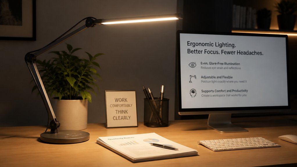 ergonomic lighting reduces headaches