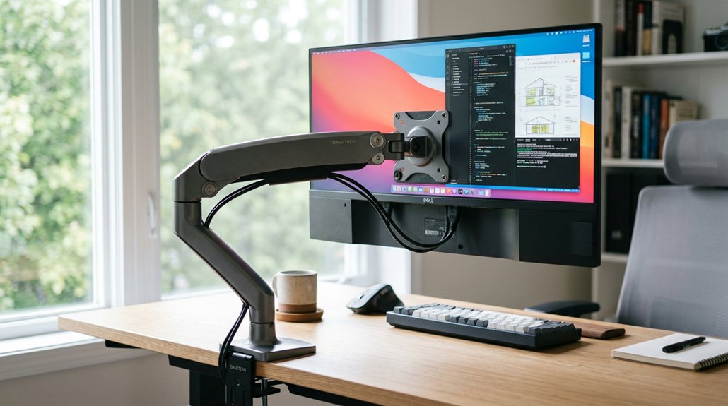 ergonomic monitor height adjustment