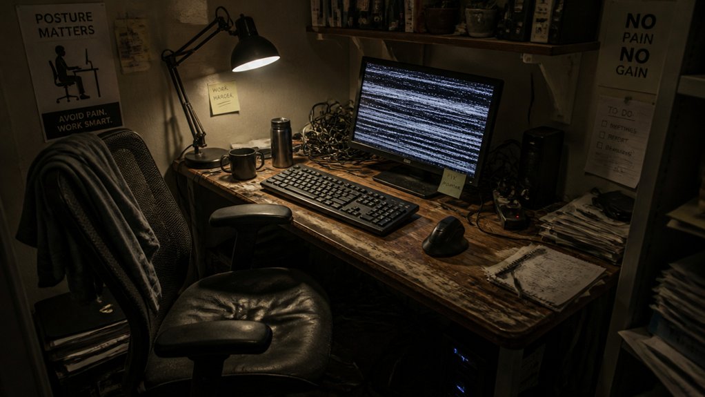 ergonomic setup prevents injury
