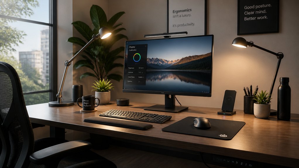 ergonomic workspace lighting metrics