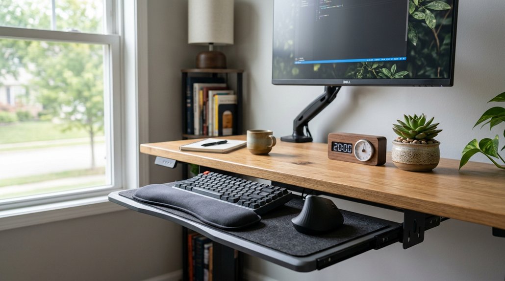 ergonomic workspace supports breaks