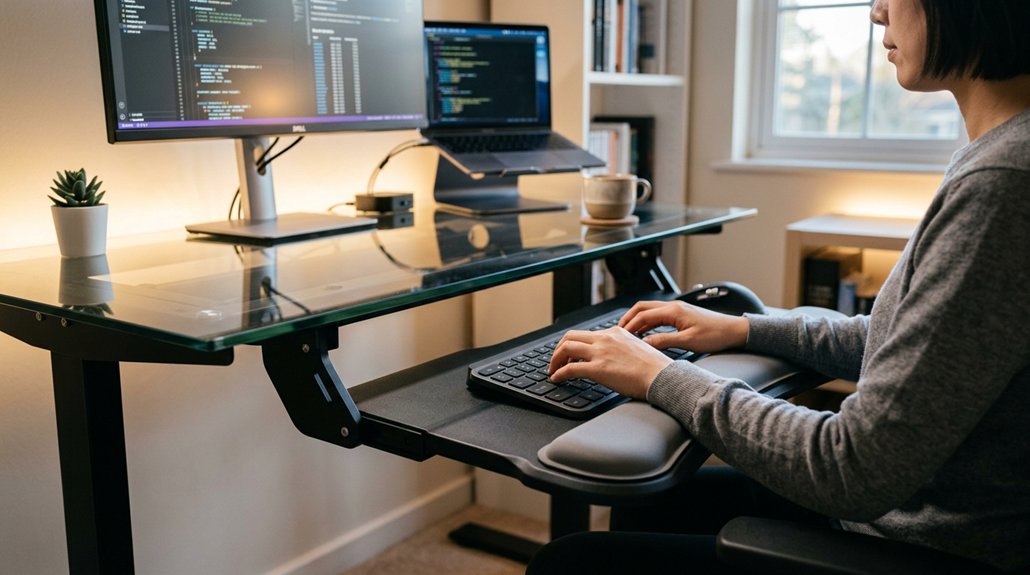 ergonomic wrist rest alignment