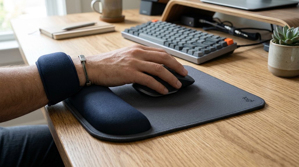 ergonomic wrist support mousepad