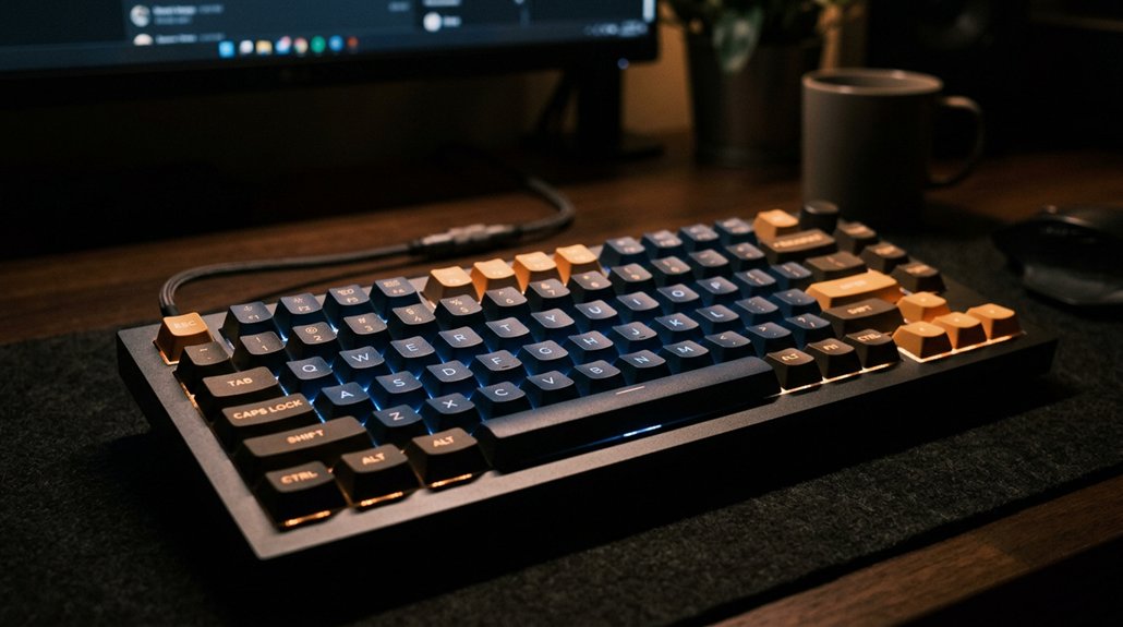 eye friendly adjustable keyboard lighting