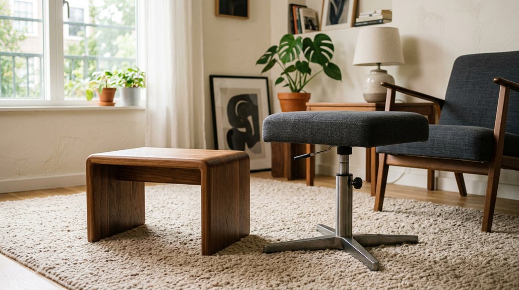fixed versus adjustable footstools