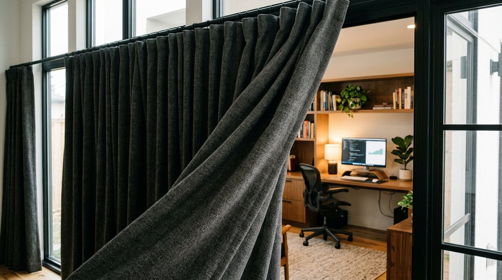 floor to ceiling curtain placement