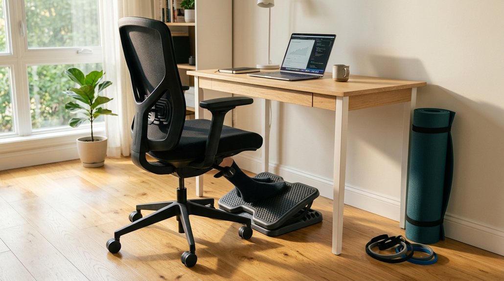 footrest active sitting stretching