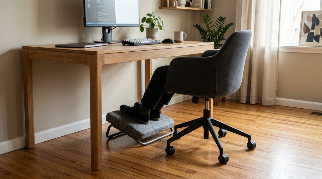 footrest supports spinal alignment