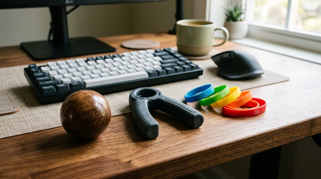 hand stretches reduce typing discomfort