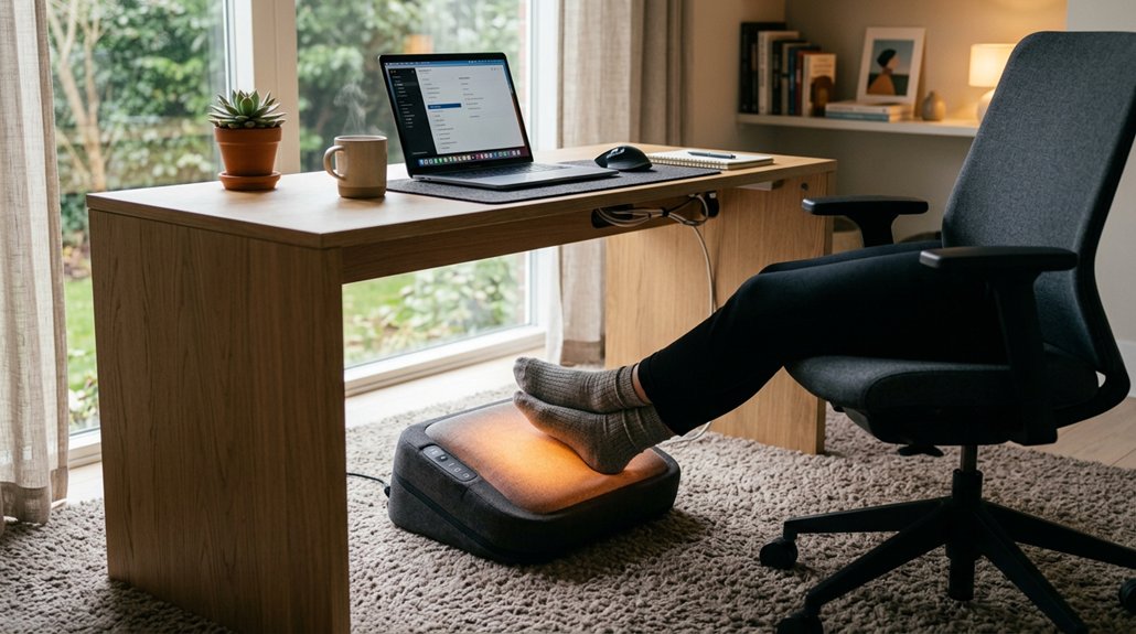 heated ergonomic foot comfort