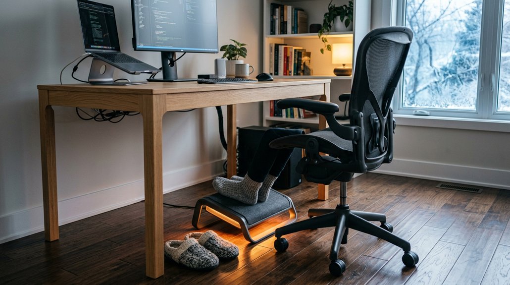 heated foot rest benefits