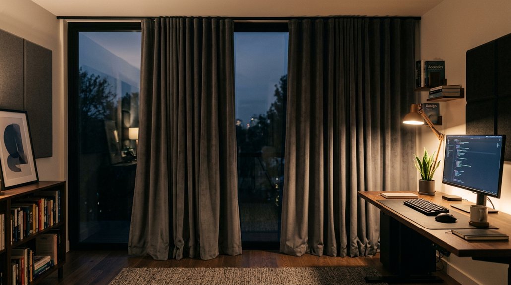 home office sound curtains