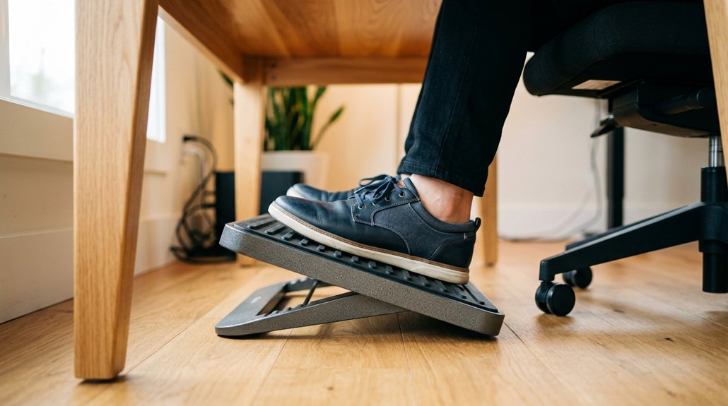ideal footrest height angle