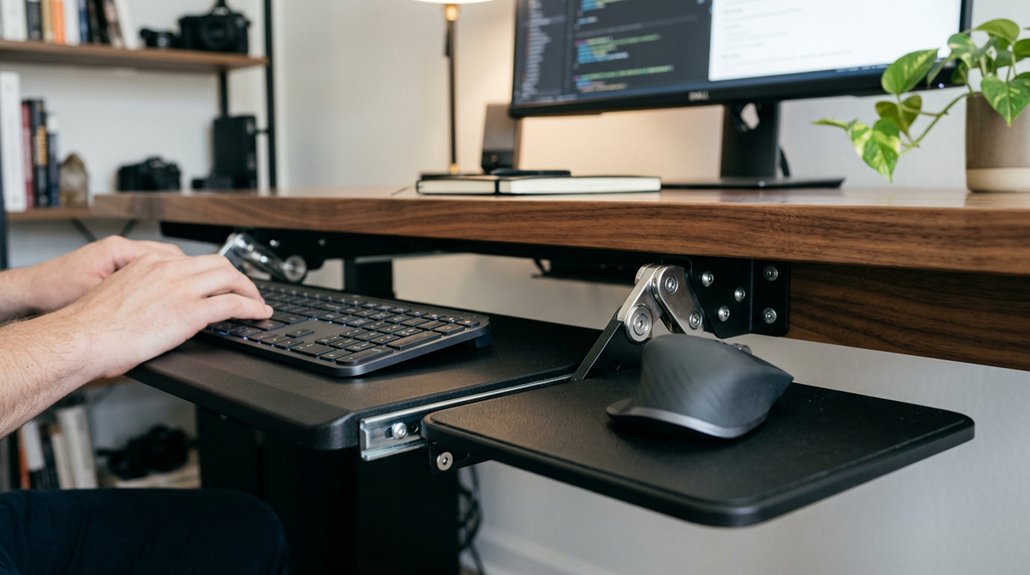 keyboard tray ergonomic adjustments