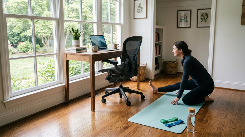 leg circulation stretches routine