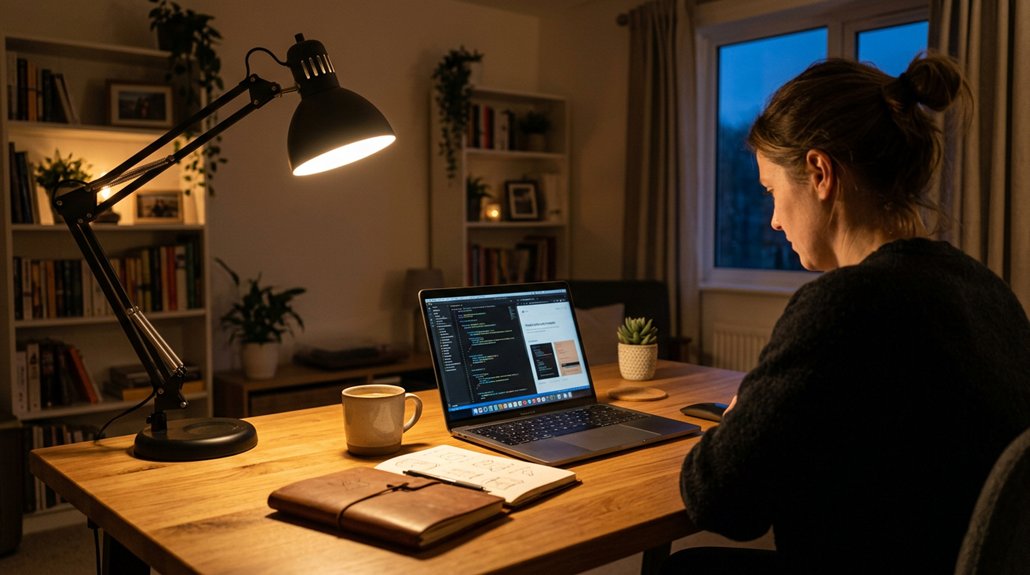 minimize glare and shadows