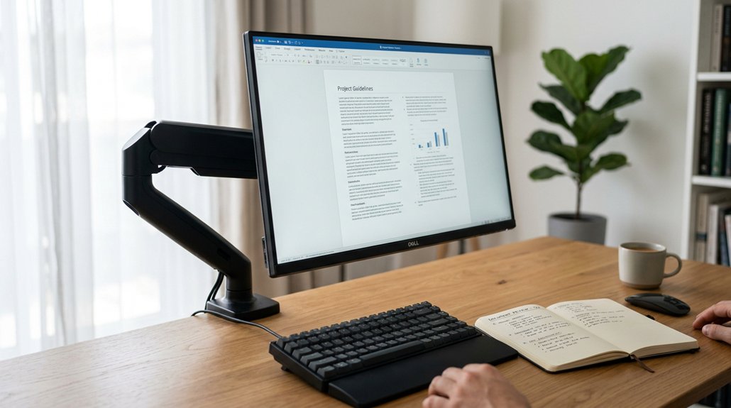 monitor and posture adjustments