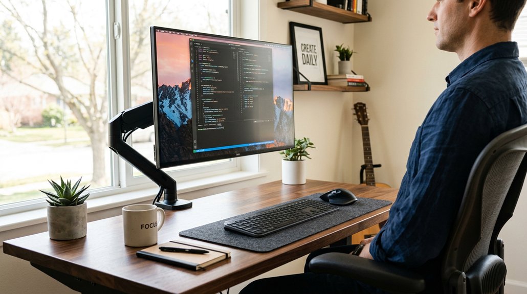 monitor setup and breaks