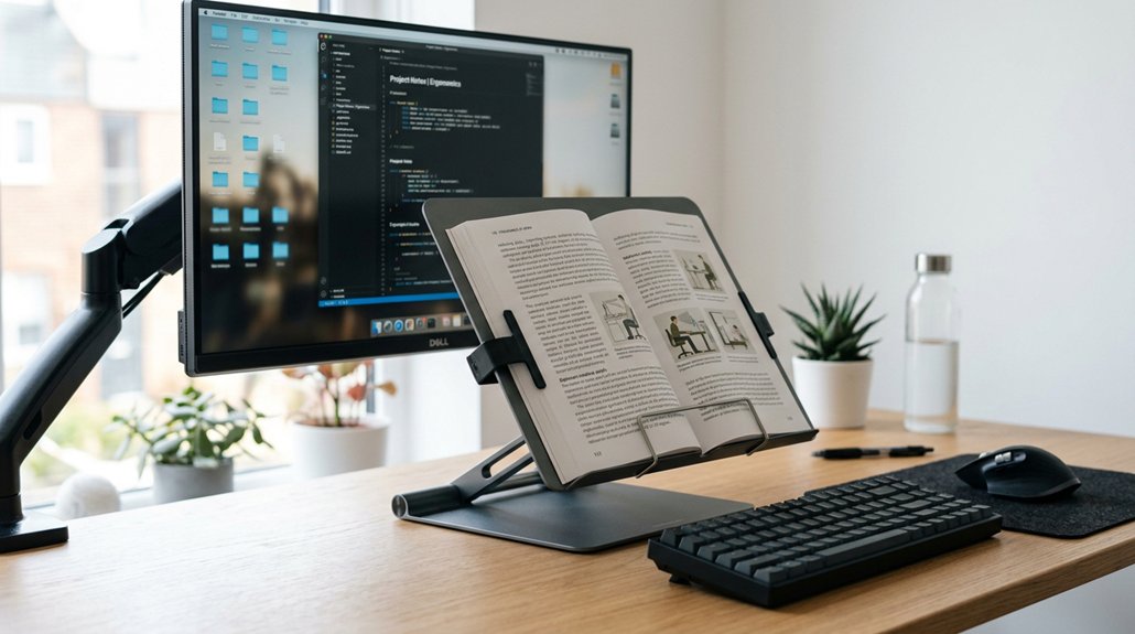 optimal desk document positioning
