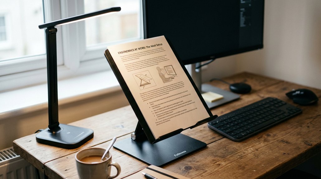 optimal document angles reduce strain