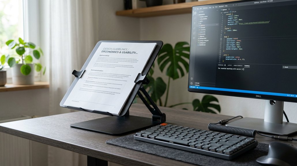 optimal document viewing angle