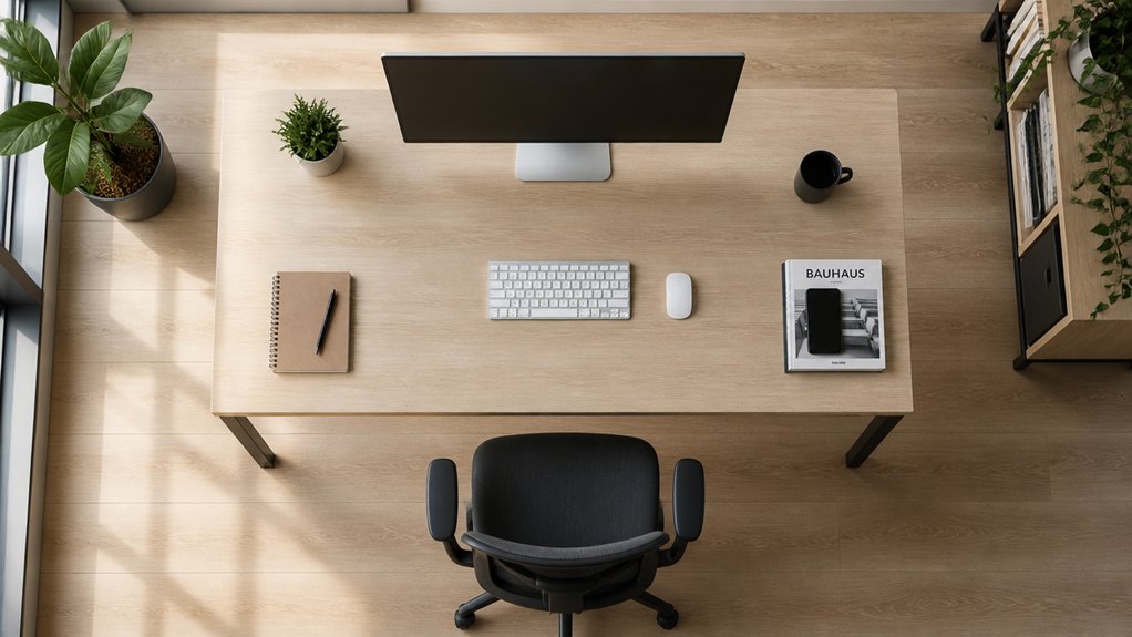 optimal ergonomic desk setup