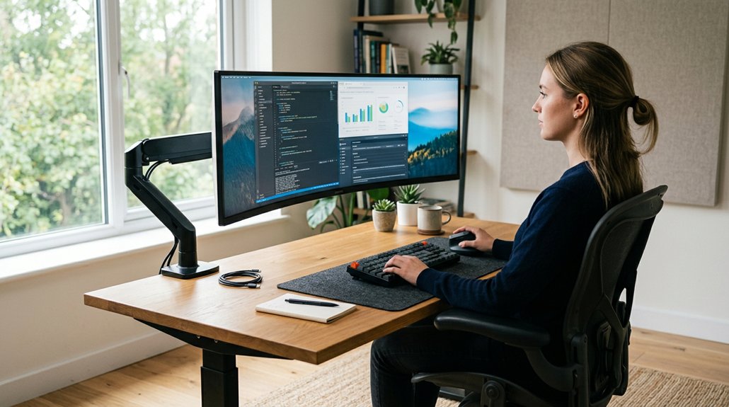 optimal ergonomic monitor setup