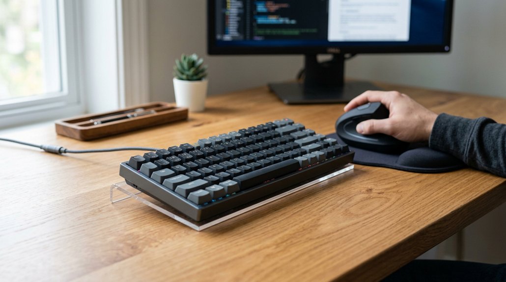 optimal ergonomic mouse positioning