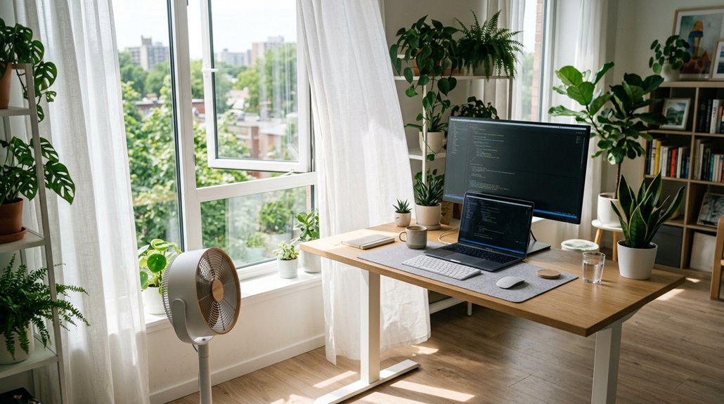 optimal fan distance window