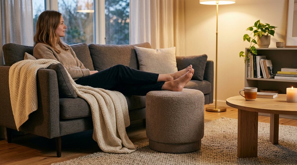 optimal footstool height range
