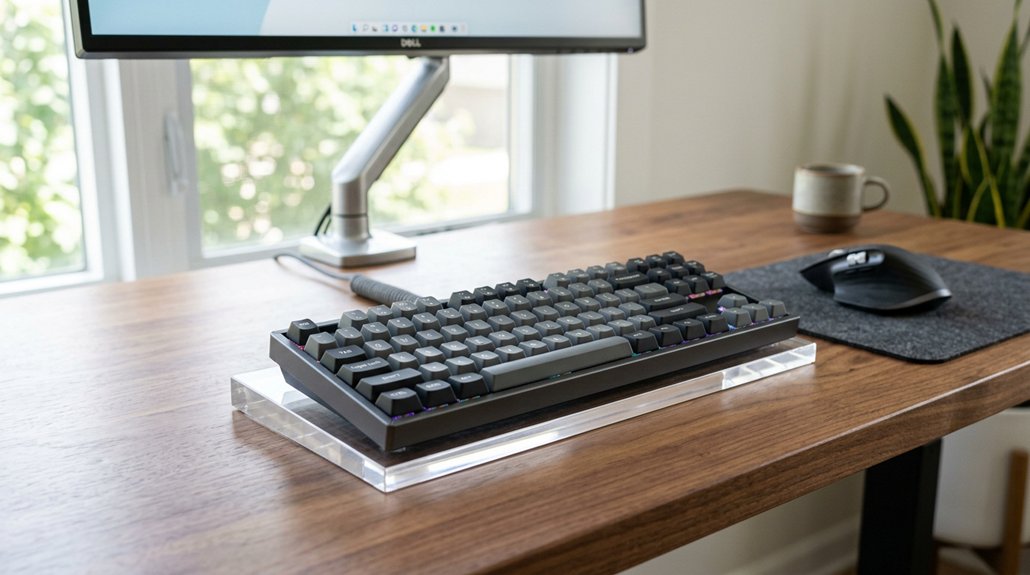optimal keyboard height placement