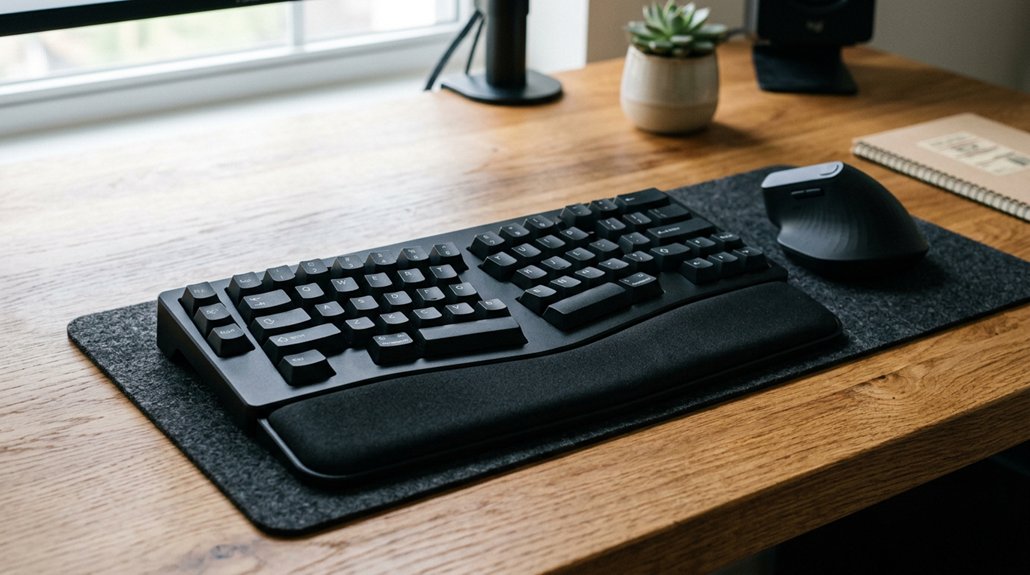optimal keyboard mouse alignment