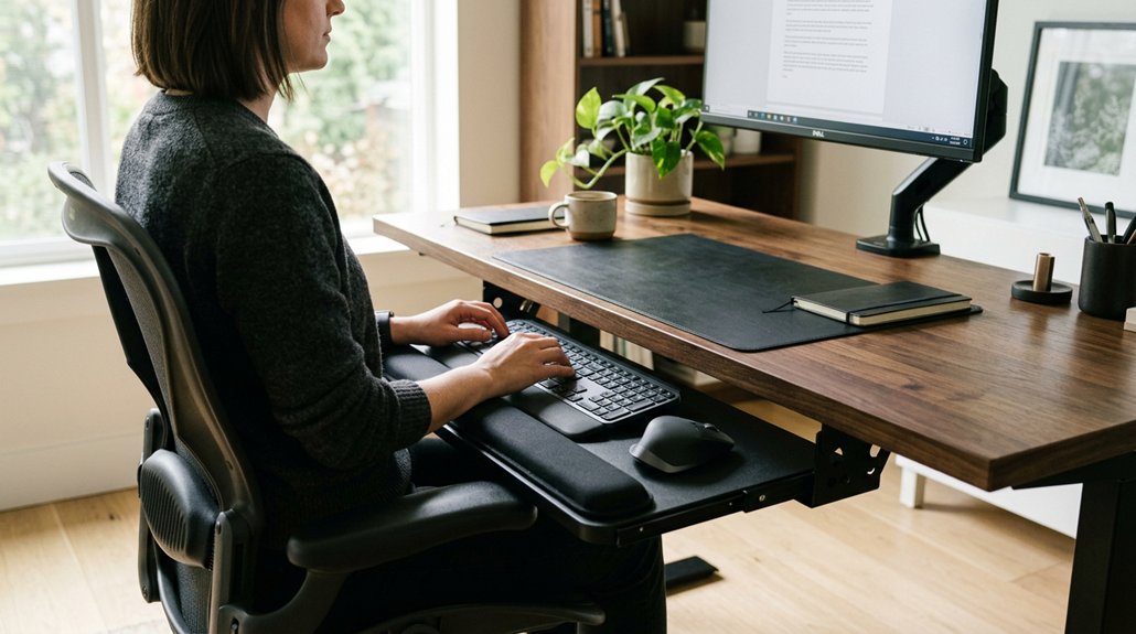 optimal keyboard tray ergonomics