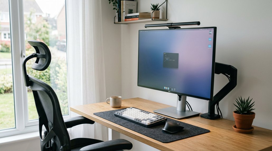 optimal monitor height setup