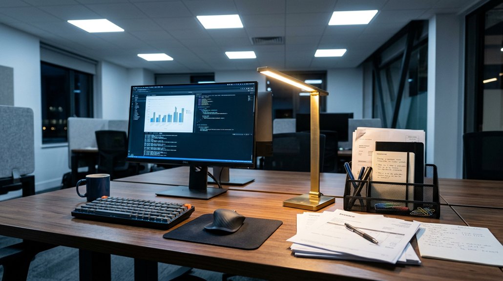 optimal office lighting benefits eyes