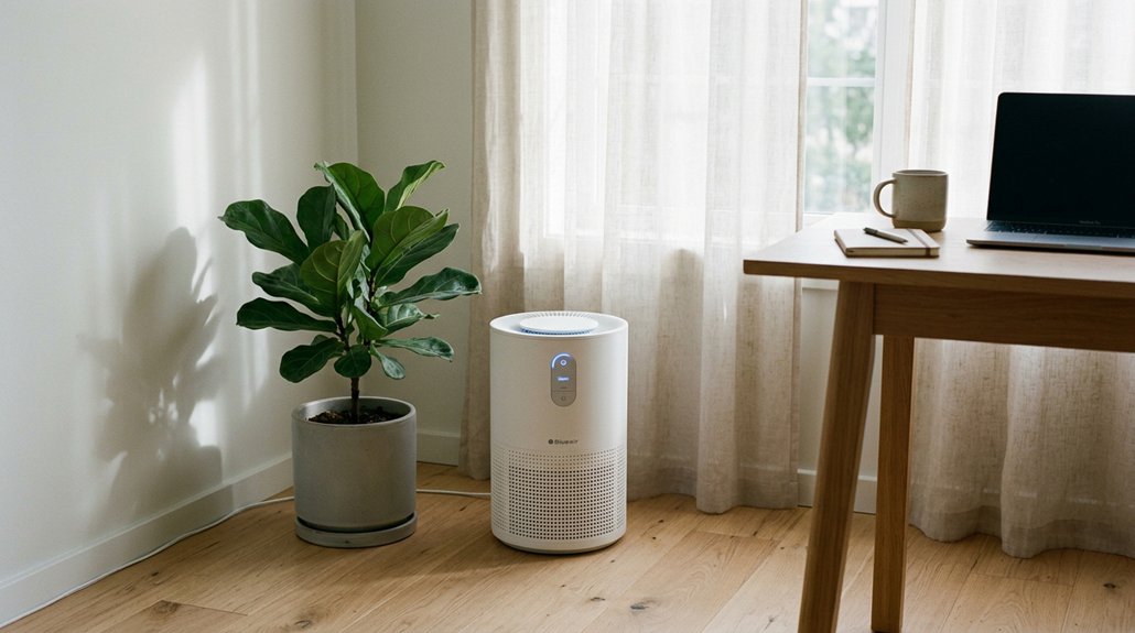 optimal quiet air purifier placement