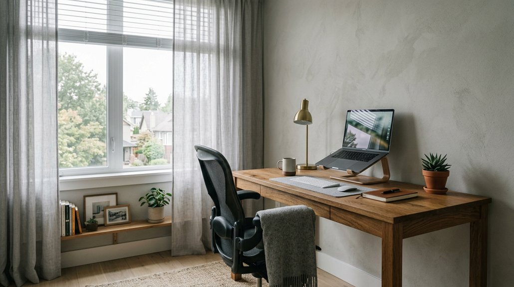 optimize desk placement for glare