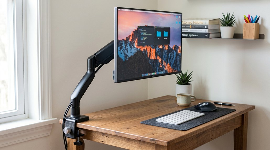 optimize desk space ergonomically