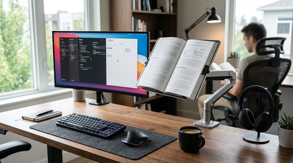 optimize document holder ergonomics