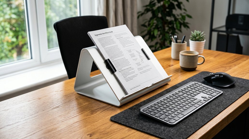 optimize document holder placement