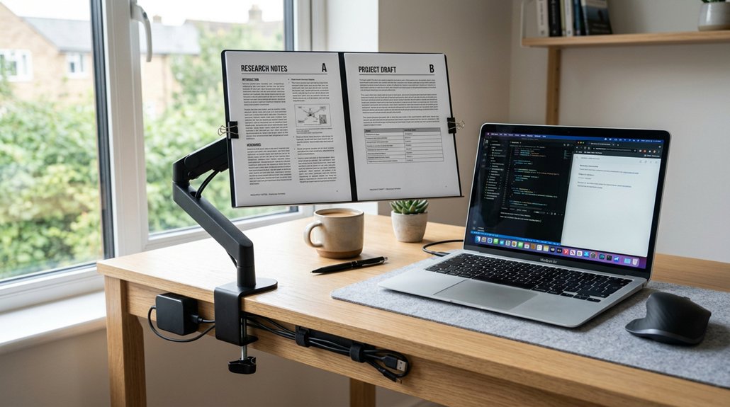 optimize ergonomic document placement