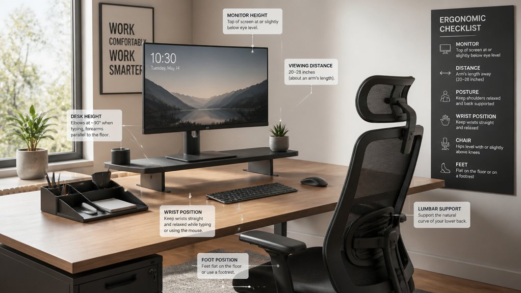 optimize ergonomic office setup