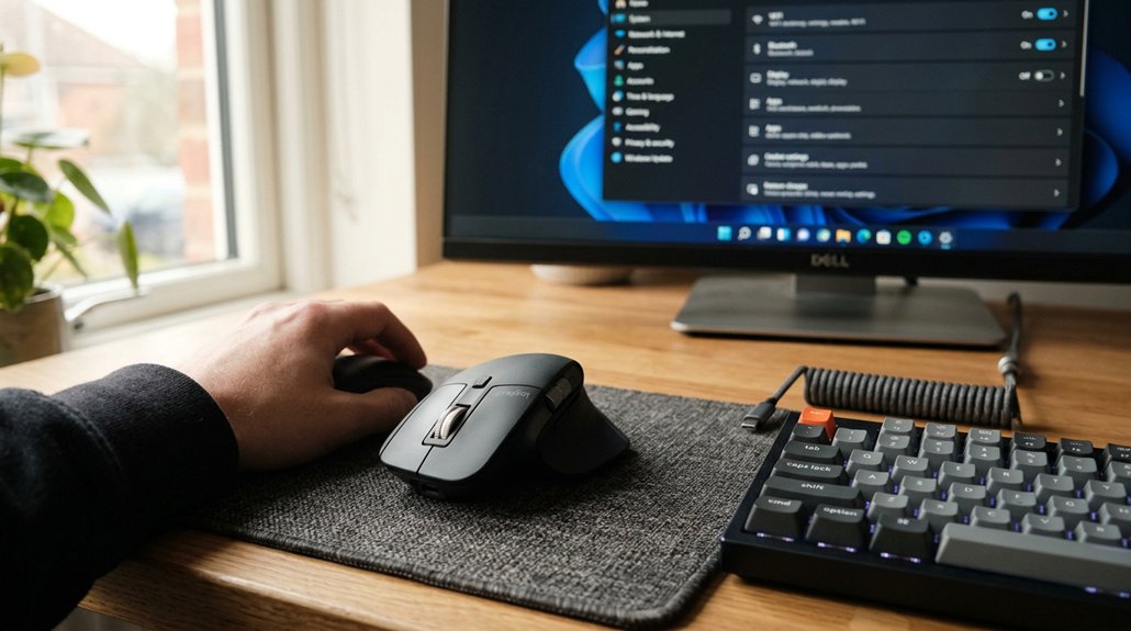 optimize mouse settings ergonomically
