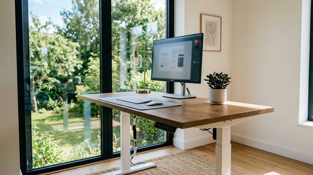optimize standing desk placement