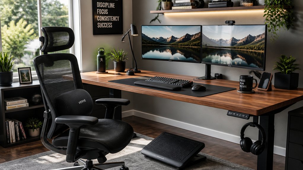 optimize workspace for posture