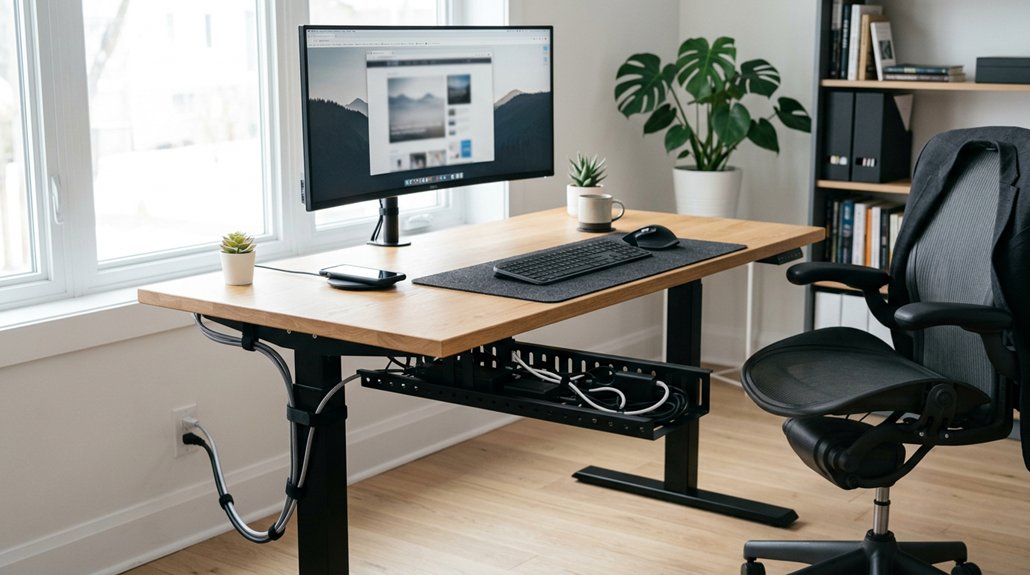 organized cables improve ergonomics